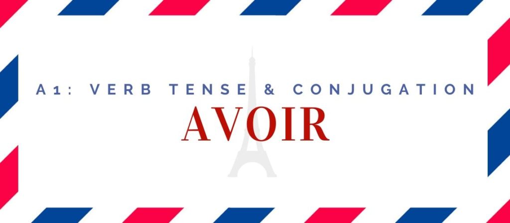 avoir conjugation in the present tense