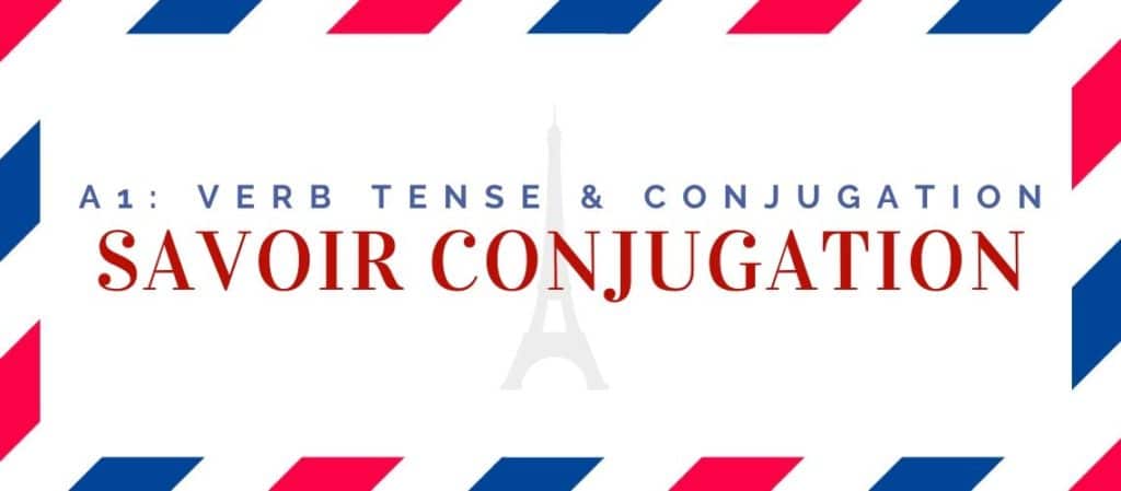 savoir conjugation in the present tense