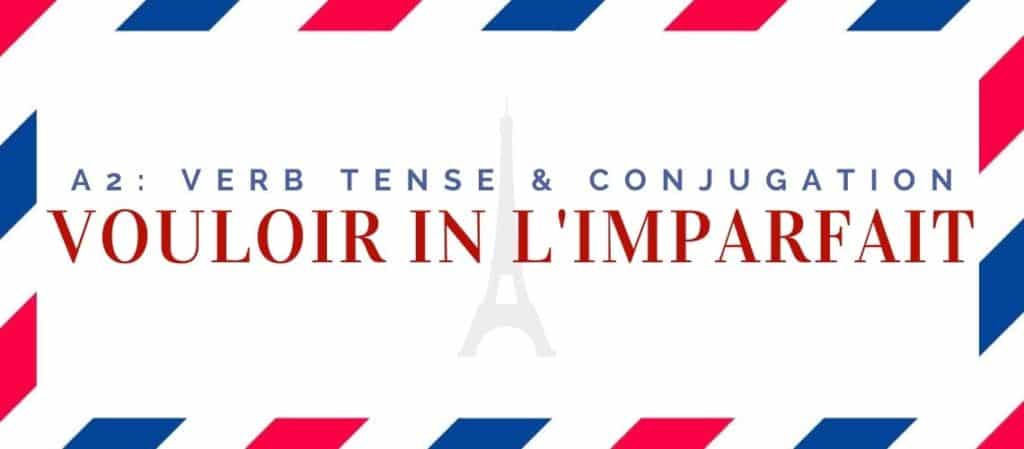 vouloir conjugation in the imparfait