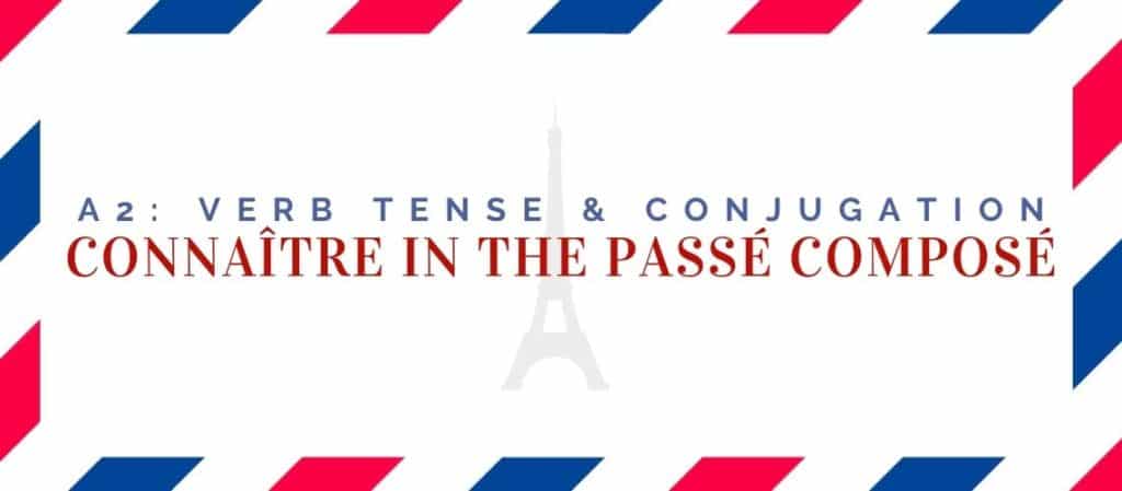 connaître conjugation in the passé composé