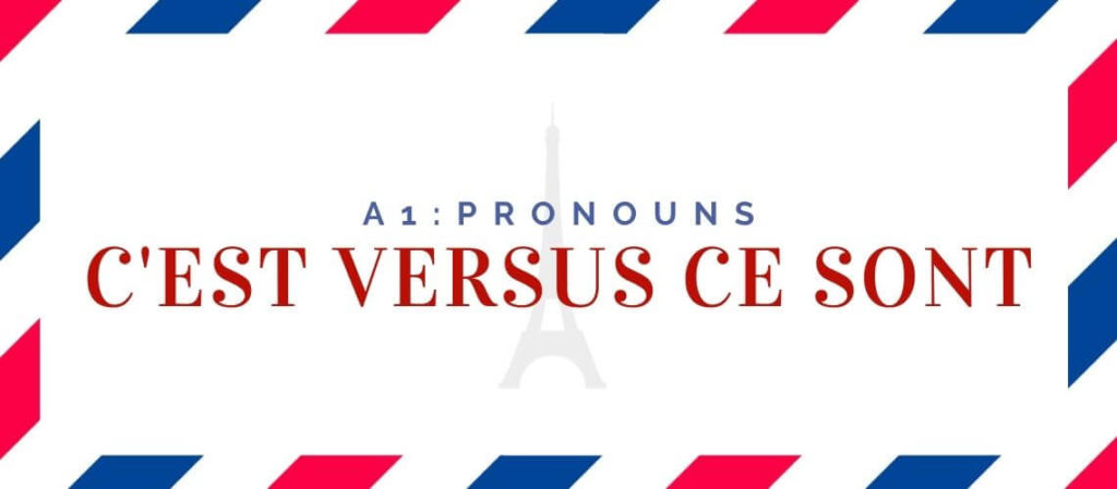 c'est versus ce sont
