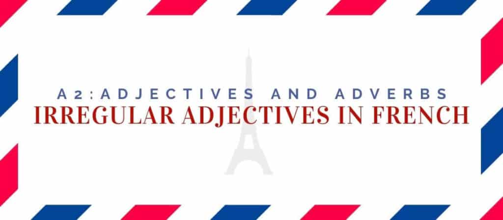 Irregular Adjectives in French