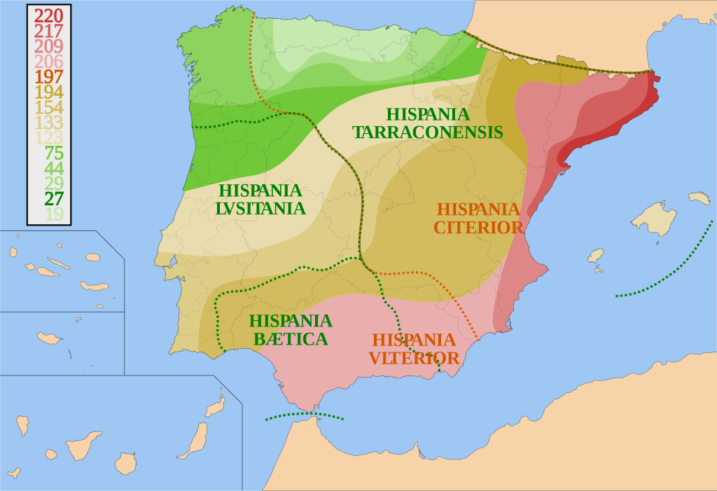 A map of Hispania - Before the Roman Empire