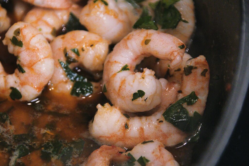 Gambas al ajillo Gambas al ajillo, aka garlic shrimp, fill tapas bars in Spain with mouthwatering aromas