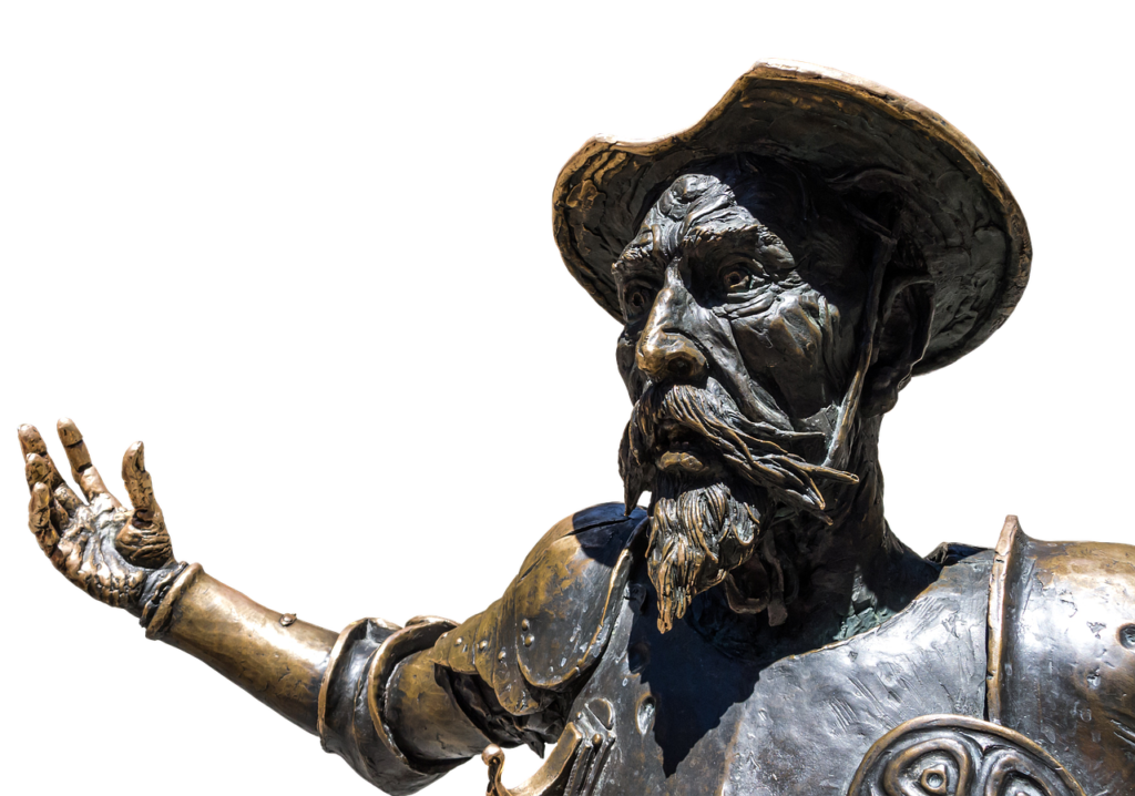 don quixote statue Castilla La Mancha Castilla La Mancha, Don Quixote country and home of the biggest Spanish wineries