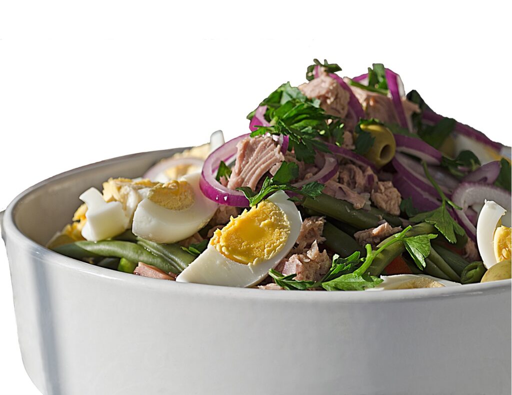Salade Niçoise is one of the most versatile of French foods